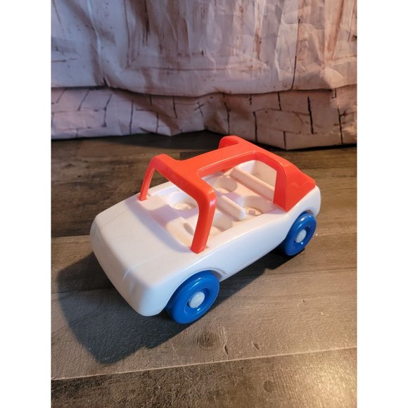 Little Tikes car white orange toy doll accessory - Picture 1 of 6
